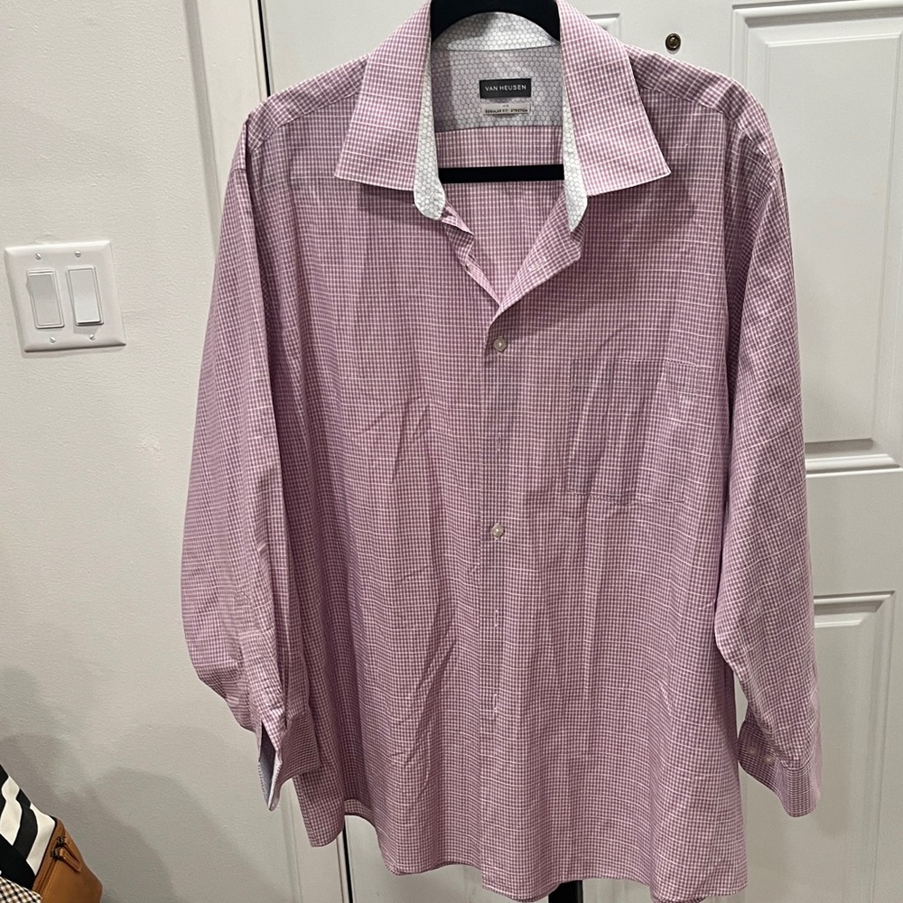 Lavender Check Dress Shirt